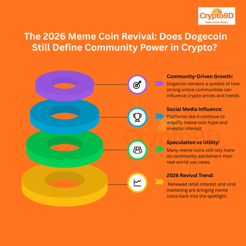Infographic about The 2026 Meme Coin Renaissance: Is Dogecoin Still the King of Community Tokens?