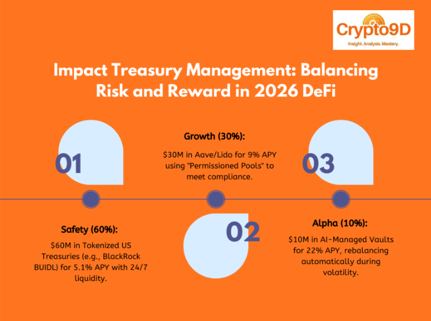 Infographic about Impact Treasury Management: Balancing Risk and Reward in 2026 DeFi