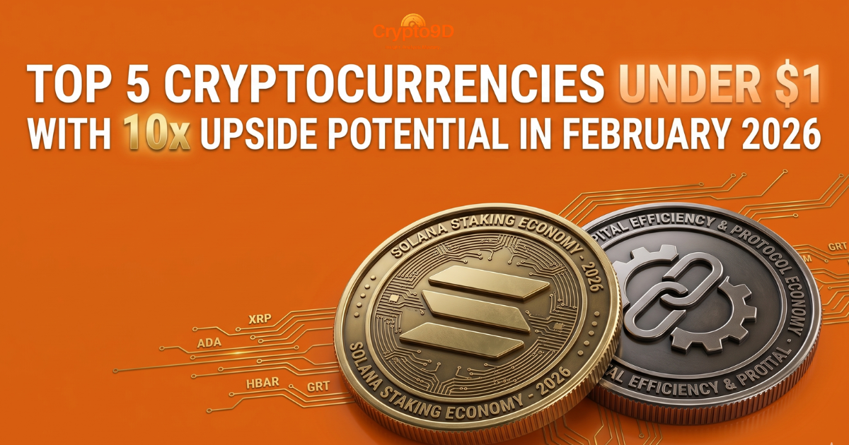 Top 5 Cryptocurrencies Under $1 With 10x Upside Potential in February 2026